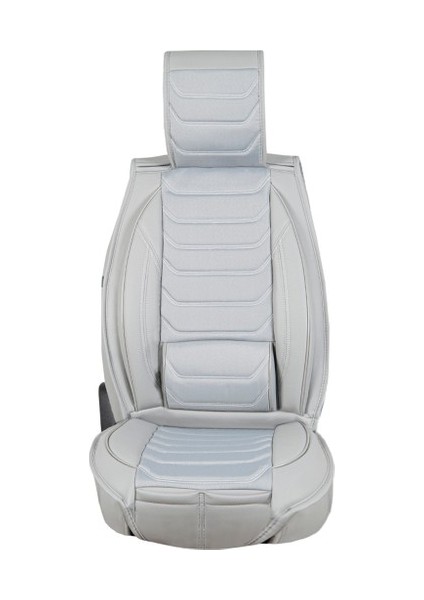 Aldysm Ford Eco Sports Uyumlu Lüx Deri Oto Koltuk Kılıfı Ön Arka Takım Kemer Serisi Açık Gri fırsatları