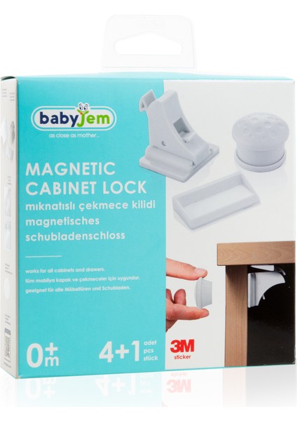 Mıknatıslı Çekmece Kilidi 4in1