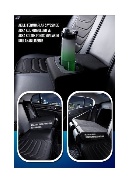 Aldysm Ford Focus 4 Lüx Oto Koltuk Kılıfı Ön Arka Takım Eagle Serisi Siyah Beyaz fiyatları