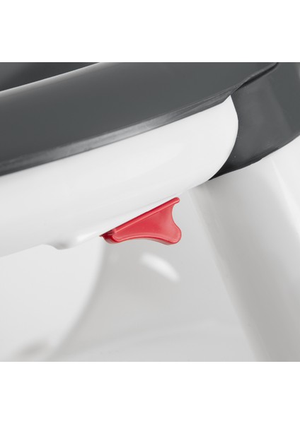 Yandan Açılır Banyo ve Mama Oturağı & Minder 2'li Set Antrasit