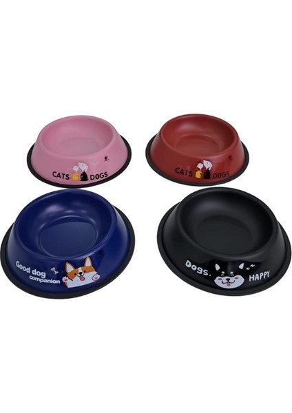 Kedi ve Köpekler Için Renkli Mama Kabı 22 cm