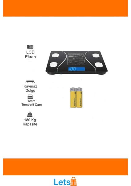 Bluetooth Özellikli Akıllı Tartı Vücut Analiz Aleti modelleri