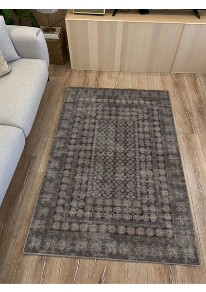 Mars Halı Klasik Eskitme Osmanlı Motifli Kahve Zeminli Salon Halısı MARS2262 modelleri