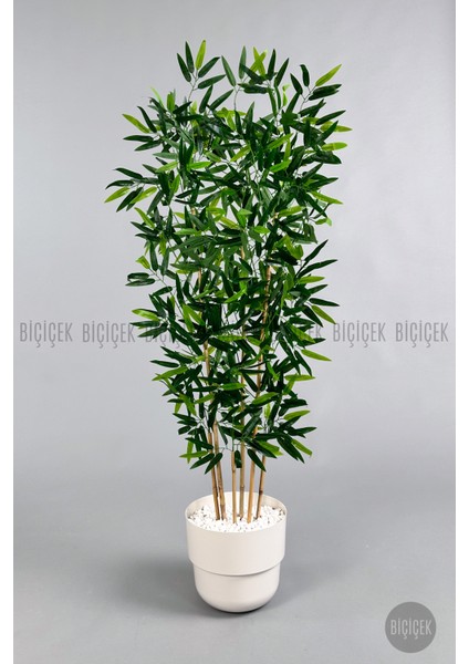 Yapay Bambu Ağacı 6 Dallı 150 cm Yoğun Yapraklı Kuple Saksıda fırsatları