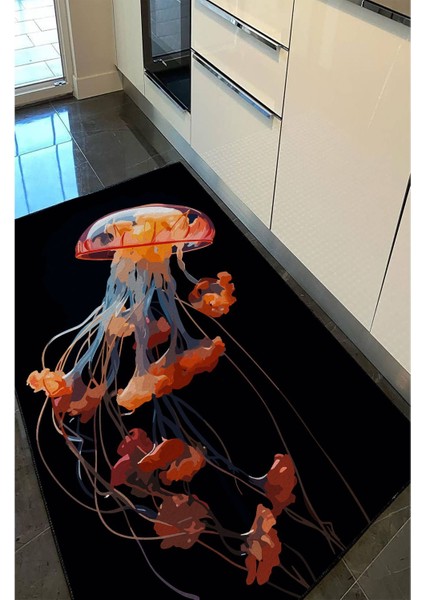 Mars 42 Modern Stil Siyah Deniz Anası Salon Halısı Pelüş Halı Yıkanabilen Dekoratif Halı fiyatları