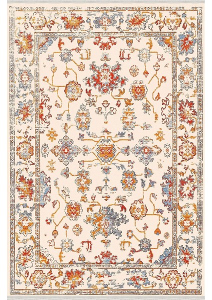 Mars Serisi Multy Tonlarında Çiçekli Desen Kaymaz Taban Şönil Halı