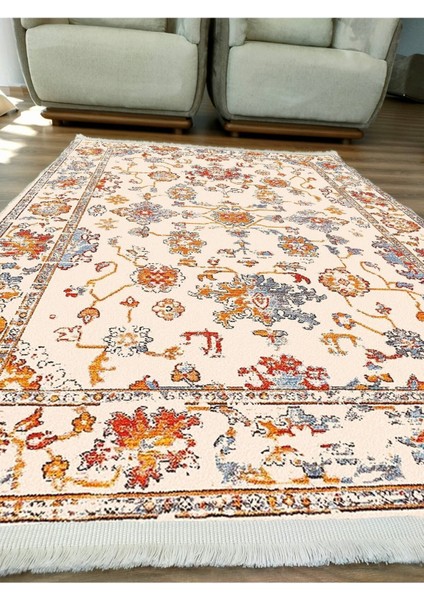 Mars Serisi Multy Tonlarında Çiçekli Desen Kaymaz Taban Şönil Halı modelleri