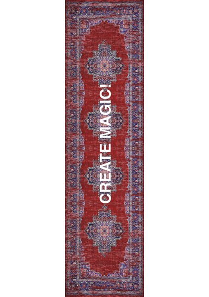 Mars 190 Create Magic Yazılı Etnik Vintage Dokuma Taban Halı modelleri