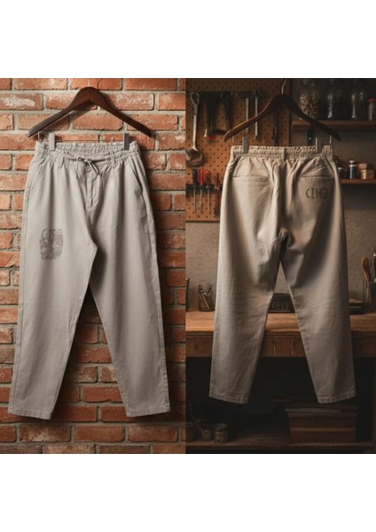 Kurukafa Tasarımlı Keten Pantolon fırsatları
