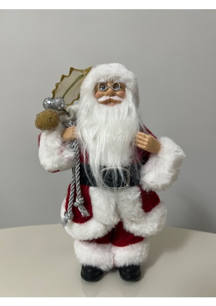 Kırmızı Noel Baba Figür 23 Cm, Süs ve Dekorasyon Için Şık ve Sevimli Tasarım