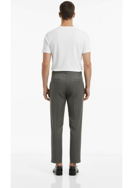 Erkek Bağcıklı Lastik Belli Slim Fit Kumaş Pantolon – Rahat Kalıp, Günlük & Şık Kombin Pantolonu fırsatları