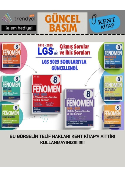 Çıkmış Sorular ve Ikiz Soruları 2018-2025 Kent Kitap