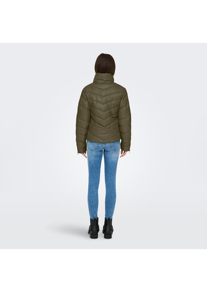 Fiona Life Short Kadın Yeşil Dik Yaka Ceket fiyatları