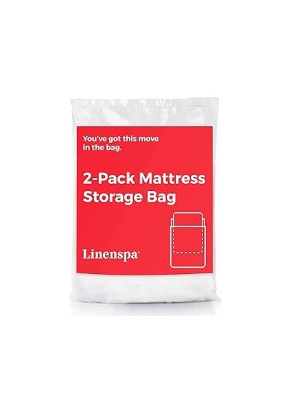 Linenspa Dayanıklı Yatak Saklama Çantası, Size Boy, Şeffaf