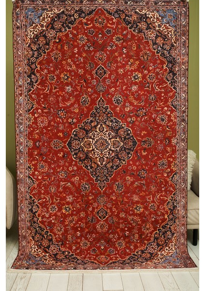 Mars 2167 Etnik Desenli Yıkanabilir Kaymaz Tabanlı Salon Halısı, Koridor ve Mutfak Halısı Kilim fiyatları