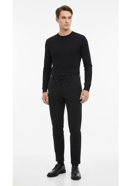 Erkek Bağcıklı Lastik Belli Slim Fit Kumaş Pantolon – Rahat Kalıp, Günlük & Şık Kombin Pantolonu fiyatları