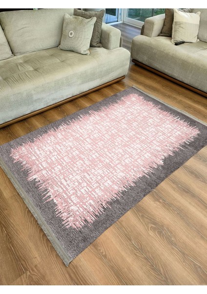 Mars 2061 Modern Çerçeve Desenli Yıkanabilir Kaymaz Salon Halısı, Koridor ve Mutfak Halısı fiyatları