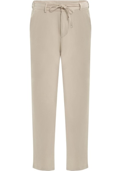 Erkek Bağcıklı Lastik Belli Slim Fit Kumaş Pantolon – Rahat Kalıp, Günlük & Şık Kombin Pantolonu