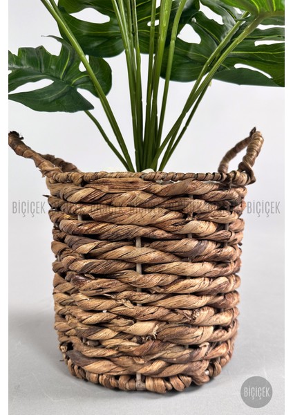 Yapay Monstera Deve Tabanı 65-70 cm Hasır1