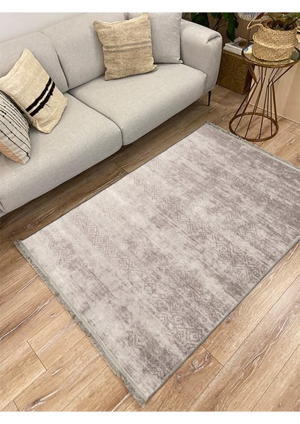 Mars 2029 Krem Tonuda Klasik Modern Desenli Kaymaz Taban Dekoratif Halı modelleri