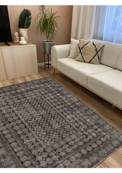 Mars Halı Klasik Eskitme Osmanlı Motifli Kahve Zeminli Salon Halısı MARS2262 fiyatları