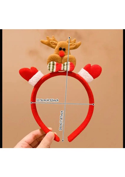 5'li Yılbaşı Noel Taç Seti: Geyik Boynuzları, Kardan Adam, Noel Baba indirimleri