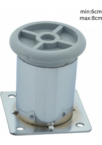 Metal Ayarlanabilir 4 Adet Mobilya Ayağı Metal Tablalı 6cm indirimleri