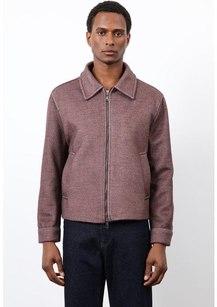 Bordo Yün Karışımlı Erkek Ceket modelleri