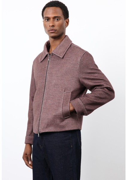 Bordo Yün Karışımlı Erkek Ceket fırsatları