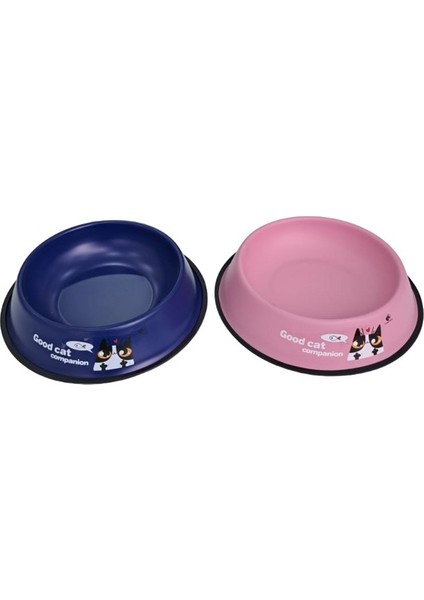 Kedi ve Köpekler Için Metal Renkli Mama ve Su Kabı 30 cm