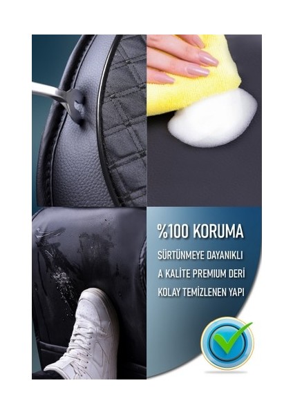 Aldysm Volvo 240 Lüx Deri Oto Koltuk Kılıfı Ön Arka Takım Elit Serisi Tam Siyah indirimleri