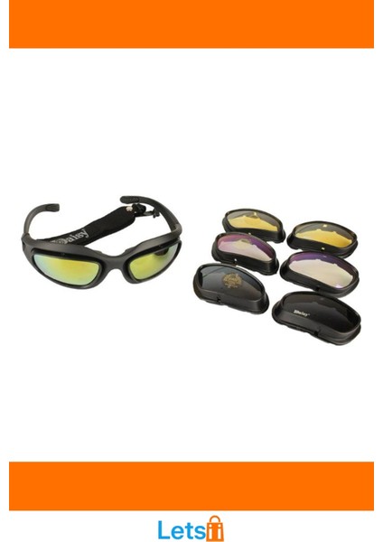 Çok Lensli Dayanıklı Taktik Gözlük Uv Koruma ile Motosiklet ve Avcılık Için Ideal modelleri