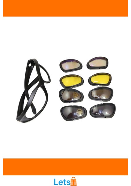 Çok Lensli Dayanıklı Taktik Gözlük Uv Koruma ile Motosiklet ve Avcılık Için Ideal fırsatları