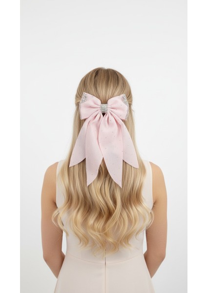 Parlak Taşlı Fiyonk Desenli Otomatik Toka