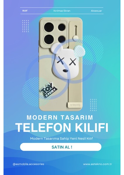 Tecno Spark Go 2023 Uyumlu Kılıf Bej Renk 3D Figürlü Darbe Emici Yumuşak Silikon Kapak indirimleri