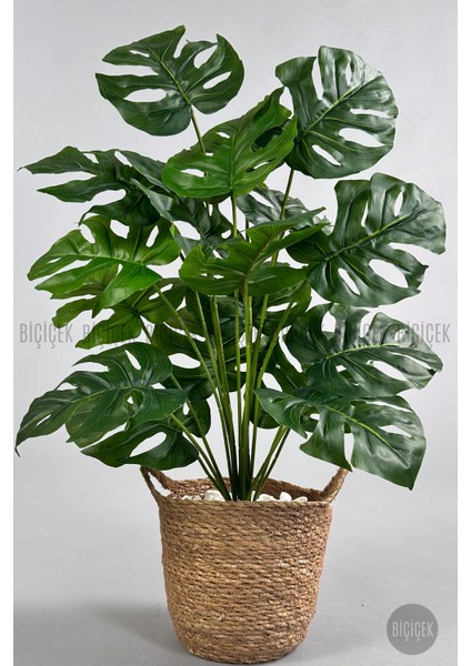 Yapay Monstera Deve Tabanı 65-70 cm Hasır3 fırsatları