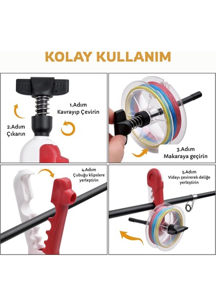 Ayarlanabilir Taşınabilir Olta Misina Sarıcı – Evrensel Makara Hattı Sarma Aparatı – Hafif & Kompakt Balıkçılık Ekipmanı modelleri