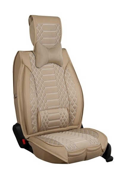 Aldysm Renault Fluence Lüx Deri Oto Koltuk Kılıfı Ön Arka Takım (Royal) Bej fiyatları