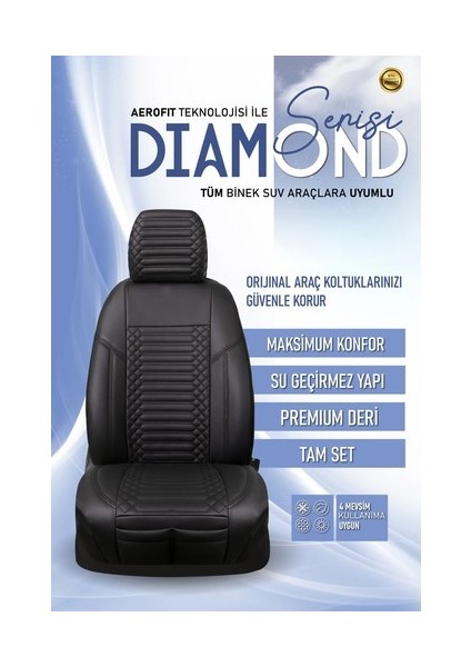 Aldysm Renault Fluence Lüx Full Deri Oto Koltuk Kılıfı Ön Arka Takım (Exclusive) Siyah fiyatları
