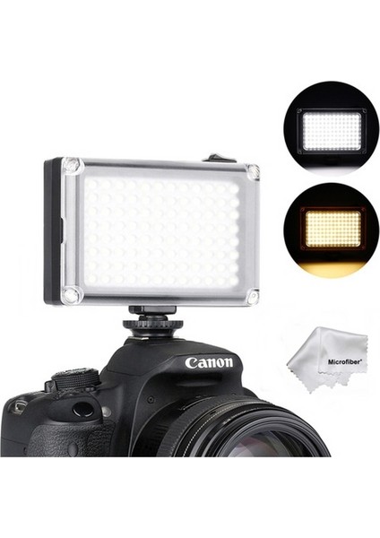 112 LED Video Light Sürekli Işık 3200-5500K 11 Watt Vlog Youtube Makyaj Vb. Fotograf ve Video Çekimleri