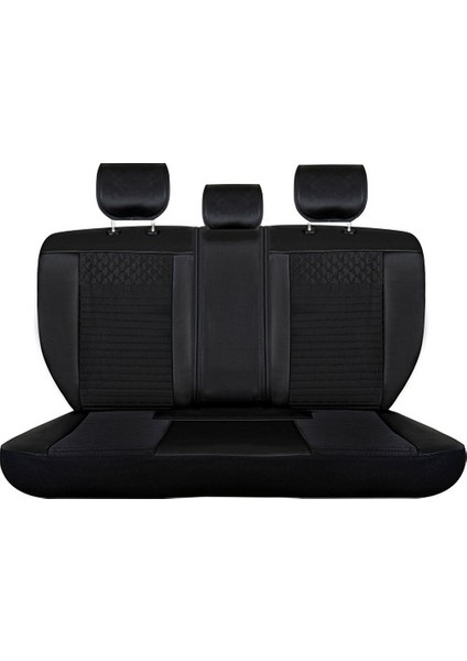 Aldysm Ford Focus 4 Lüx Deri Oto Koltuk Kılıfı Ön Arka Takım (Elit) Tam Siyah fırsatları