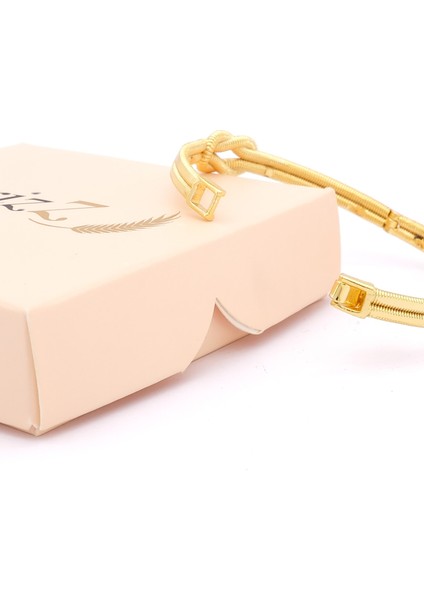 altın kaplama aşk düğümü kelepçe bileklik blz-649 indirimleri