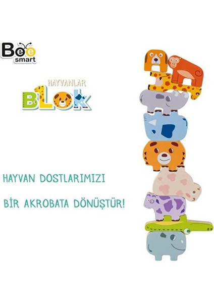 Hayvanlar Blok Çocuklar Için Öğretici ve Eğlenceli Blok Eğitici Hayvanlar Ahşap Oyun Seti fiyatları