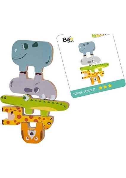 Hayvanlar Blok Çocuklar Için Öğretici ve Eğlenceli Blok Eğitici Hayvanlar Ahşap Oyun Seti fırsatları