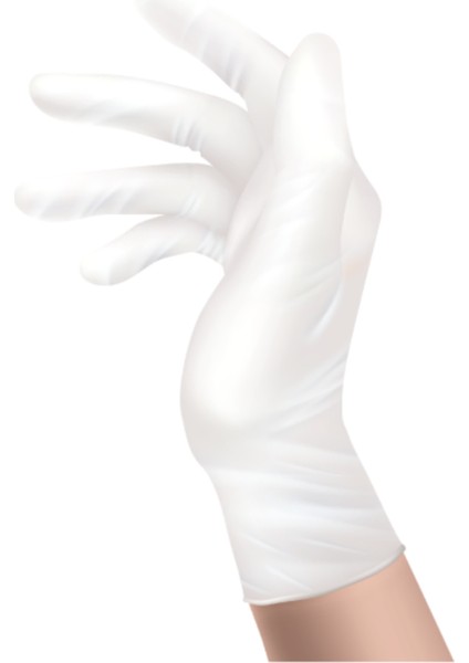 Lateks Pudrasız Muayene Eldiveni L-5 Paket 100'LÜ modelleri