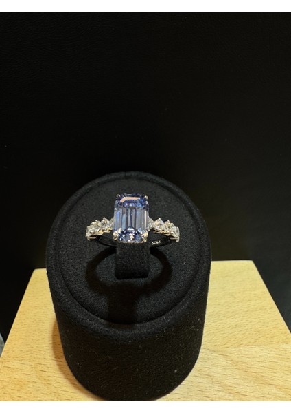 Ice Cut Tanzanit Taşlı Kadın Gümüş Yüzük fiyatları