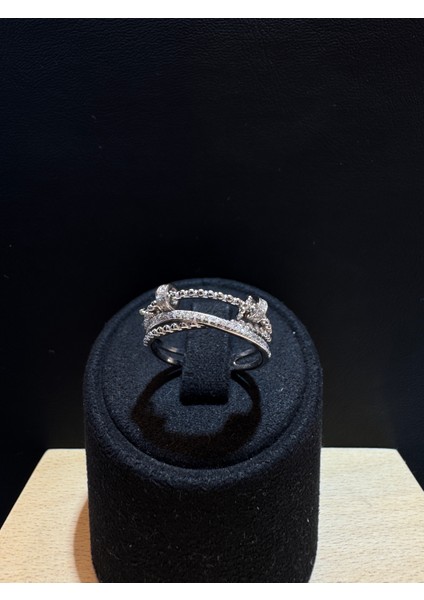 Ithal Hareketli Diskler Trend Kadın Gümüş Yüzük