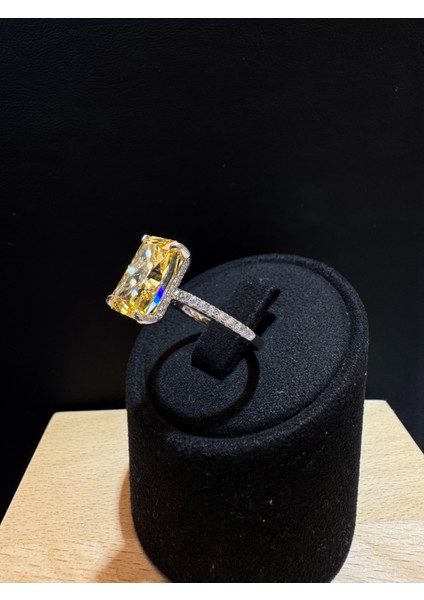 Ice Cut Sitrin Taşlı Kadın Gümüş Yüzük fiyatları