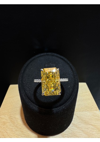 Ice Cut Sitrin Taşlı Kadın Gümüş Yüzük modelleri