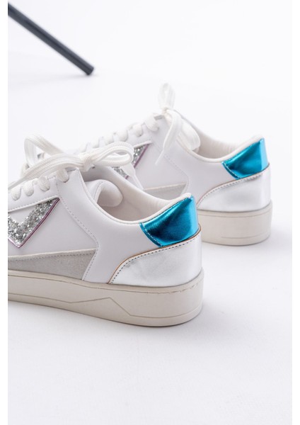 Zrin-01 Premium Beyaz Garni Bağcıklı Kadın Sneaker indirimleri